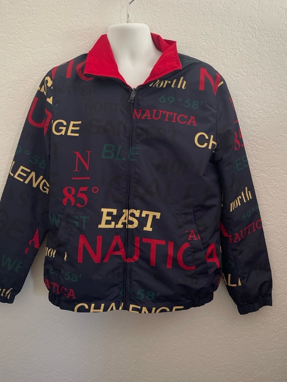 Nautica Vintage Collection reversible windbreaker size S